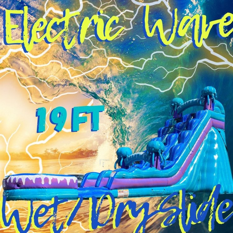 Electric Wave 19ft Slide - Wet/Dry